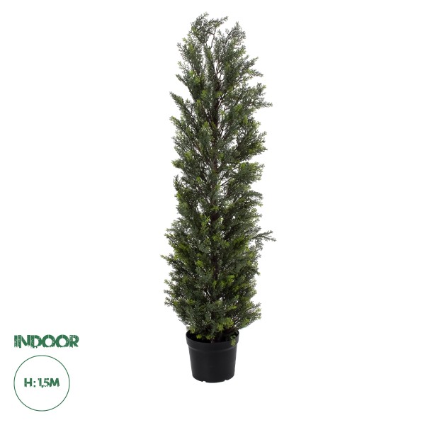 GloboStar® Artificial Garden LEMON CYPRESS 20152 Τεχνητό Διακοσμητικό Φυτό Λεμονόκυπάρισσο Υ150cm