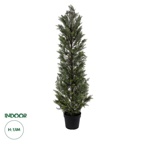 GloboStar® Artificial Garden LEMON CYPRESS 20153 Τεχνητό Διακοσμητικό Φυτό Λεμονόκυπάρισσο Υ180cm