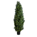 GloboStar® Artificial Garden CYPRESSUS LEYLANDII 20155 Τεχνητό Διακοσμητικό Φυτό Κυπαρίσσι Λέιλαντ Υ150cm