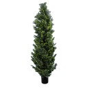 GloboStar® Artificial Garden CYPRESSUS LEYLANDII 20156 Τεχνητό Διακοσμητικό Φυτό Κυπαρίσσι Λέιλαντ Υ180cm