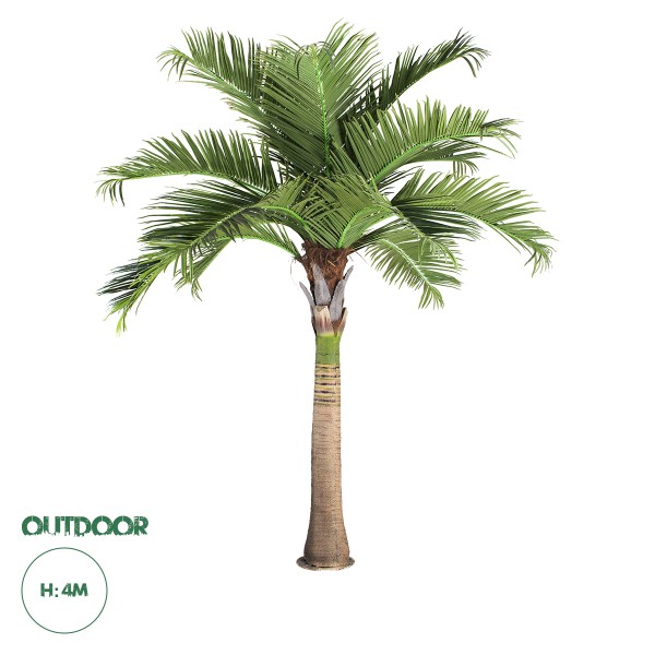 GloboStar® Artificial Garden COCONUT PALM TREE 20169 Τεχνητό Διακοσμητικό Φυτό Φοινικόδεντρο Κοκοφοίνικας Εξωτερικού Χώρου IP68 UV Certified Protection Υ400cm