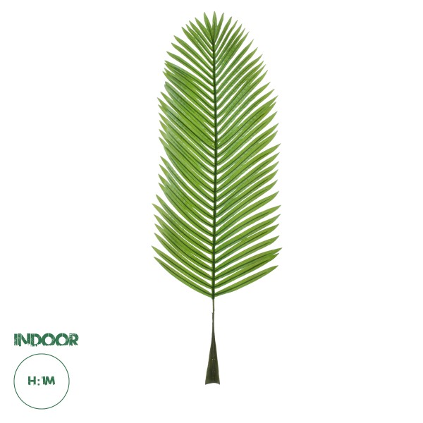 GloboStar® Artificial Garden ARECA PALM LEAF 20175 Τεχνητό Διακοσμητικό Φύλο Φοινικόδεντρου Αρέκα Π45 x Υ100cm