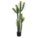 GloboStar® Artificial Garden CEREUS JAMACARU CACTUS 20193 Τεχνητό Διακοσμητικό Φυτό Κάκτος Κηρίος Υ120cm