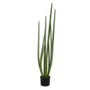 GloboStar® Artificial Garden SANSEVIERIA CYLINDRICA 20210 Τεχνητό Διακοσμητικό Φυτό Σανσεβιέρια Υ120cm