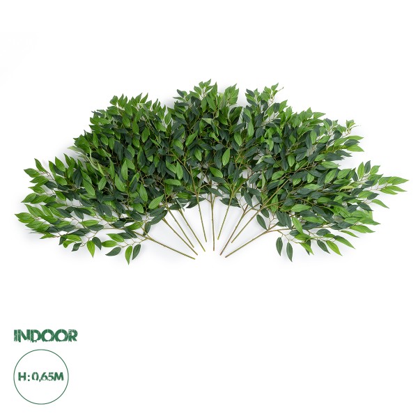 GloboStar® Artificial Garden LAUREL BRANCH 20231 10 x Τεχνητά Διακοσμητικά Κλαδία Δάφνης Π50 x Υ65cm