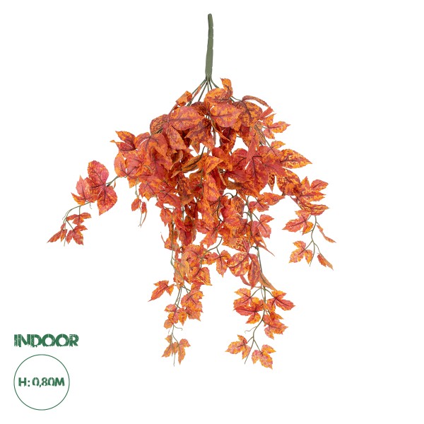 GloboStar® Artificial Garden MAPLE HANGING BRANCH 20243 Τεχνητό Διακοσμητικό Κρεμαστό Φυτό Σφένδαμος Υ80cm