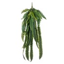 GloboStar® Artificial Garden FERN HANGING BRANCH 20247 Τεχνητό Διακοσμητικό Κρεμαστό Φυτό Φτέρη Υ120cm