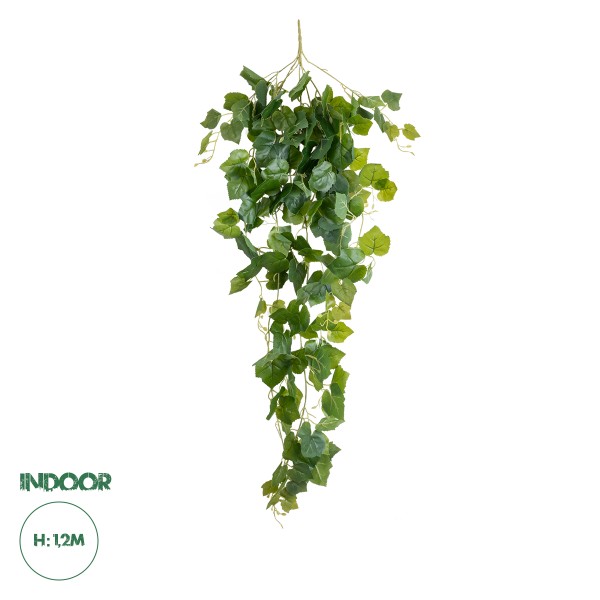 GloboStar® Artificial Garden IVY HANGING BRANCH 20248 Τεχνητό Διακοσμητικό Κρεμαστό Φυτό Κισσός Υ120cm