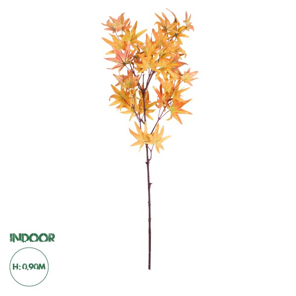 GloboStar® Artificial Garden MAPLE BRANCH 20264 Τεχνητό Διακοσμητικό Κλαδί Σφένδαμου Π25 x Υ90cm