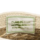 GloboStar® Artificial Garden MYKONOS 20279 Διακοσμητικό Πλεκτό Καλάθι - Κασπώ Γλάστρα - Flower Pot Μπεζ με Μακραμέ Φ22cm x Υ15cm