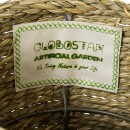 GloboStar® Artificial Garden THASSOS 20293 Διακοσμητικό Πλεκτό Καλάθι - Κασπώ Γλάστρα - Flower Pot Μπεζ με Καφέ Φ20cm x Υ22cm