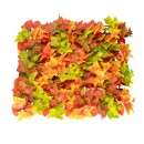 GloboStar® Artificial Garden AUTUMN MAPLE 20349 Τεχνητό Διακοσμητικό Πάνελ Φυλλωσιάς - Κάθετος Κήπος σύνθεση Φθινοπωρινός Σφένδαμος Μ50 x Π50 x Υ10cm