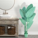 GloboStar® Artificial Garden TURQUOISE STRELITZIA 20368 Τεχνητό Διακοσμητικό Φυτό Τιρκουάζ Στερλίτσια Υ120cm