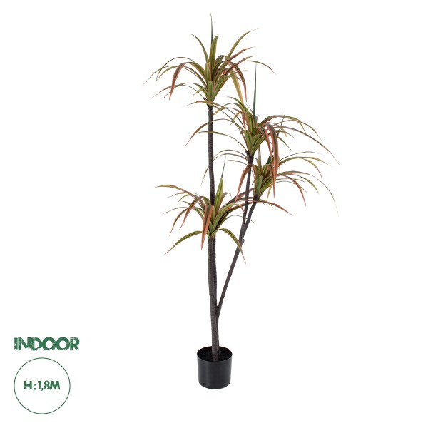 GloboStar® Artificial Garden DRAGON BLOOD TREE 20372 Τεχνητό Διακοσμητικό Φυτό Δράκαινα Υ180cm