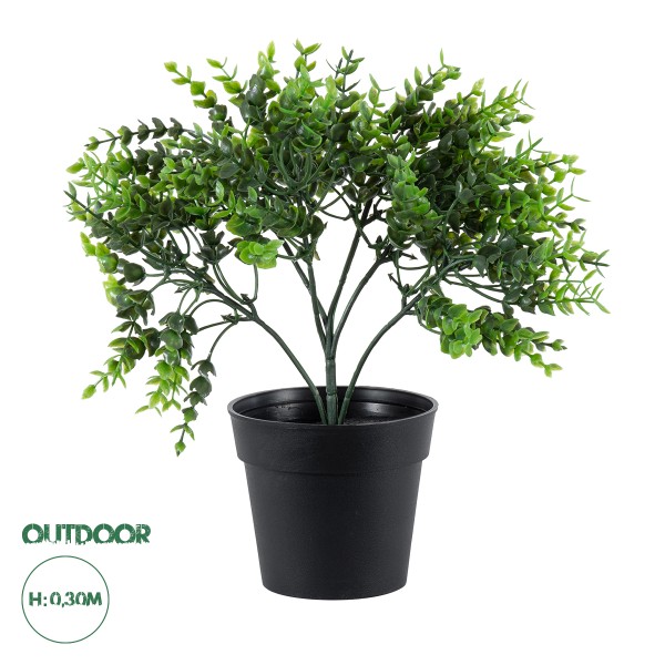 GloboStar® Artificial Garden EUCALYPTUS 20392 Τεχνητό Διακοσμητικό Φυτό Ευκάλυπτος Υ30cm