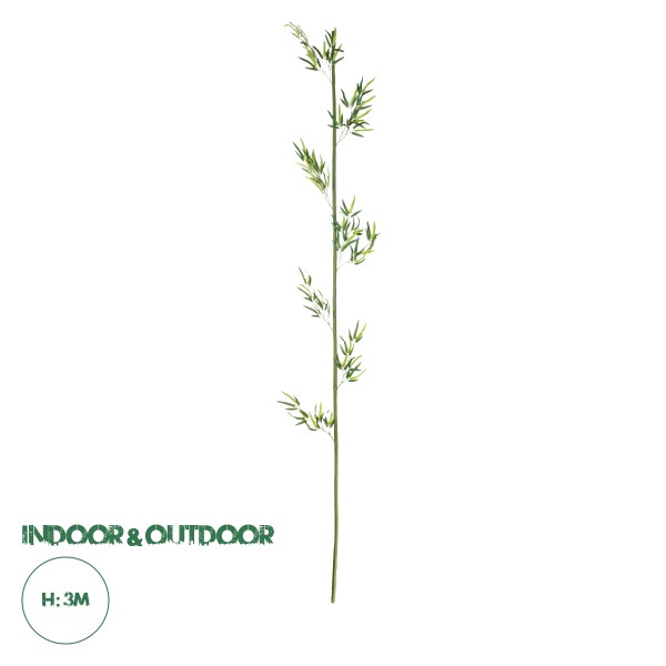 GloboStar® Artificial Garden BAMBOO BRANCH 20441 Τεχνητό Διακοσμητικό Κλαδί Μπαμπού Υ300cm