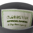 GloboStar® Artificial Garden AIGINA 20466 Κρεμαστό Πήλινο Κεραμικό Κασπώ Γλάστρα - Flower Pot Μαύρο Φ13cm x Υ15cm