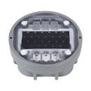 GloboStar® ROADER 60367 Professional LED Strobe Αυτόνομος Ηλιακός Χωνευτός Ανακλαστήρας Οδοστρώματος με Ενσωματωμένο Φωτοβολταϊκό Panel 2.5V 220mA & Επαναφορτιζόμενη Μπαταρία Ni-MH 1.2V 1200mAh - Αδιάβροχο IP68 - Ψυχρό Λευκό 6000K - Max Pass Load 20 Τόνοι