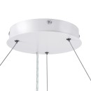 GloboStar® RA 61195 Κρεμαστό Φωτιστικό Δαχτυλίδι-Κύκλος LED CCT 67W 7370lm 120° AC 220-240V - Εναλλαγή Φωτισμού μέσω Τηλεχειριστηρίου All In One Ψυχρό 6000k+Φυσικό 4500k+Θερμό 2700k Dimmable Φ60cm - Λευκό - 3 Years Warranty