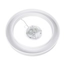 GloboStar® RA 61197 Κρεμαστό Φωτιστικό Δαχτυλίδι-Κύκλος LED CCT 75W 8250lm 120° AC 220-240V - Εναλλαγή Φωτισμού μέσω Τηλεχειριστηρίου All In One Ψυχρό 6000k+Φυσικό 4500k+Θερμό 2700k Dimmable Φ80cm - Λευκό - 3 Years Warranty