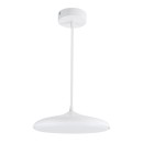 GloboStar® BARON 61252 Κρεμαστή Πλαφονιέρα Οροφής LED CCT 12W 1440lm 120° AC 220-240V - Εναλλαγή Φωτισμού μέσω Διακόπτη On/Off All In One Ψυχρό 6000k+Φυσικό 4500k+Θερμό 2700k Φ25 x Υ8cm - Λευκό - 3 Years Warranty