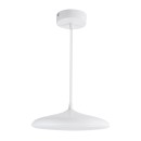 GloboStar® BARON 61252 Κρεμαστή Πλαφονιέρα Οροφής LED CCT 12W 1440lm 120° AC 220-240V - Εναλλαγή Φωτισμού μέσω Διακόπτη On/Off All In One Ψυχρό 6000k+Φυσικό 4500k+Θερμό 2700k Φ25 x Υ8cm - Λευκό - 3 Years Warranty