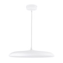 GloboStar® BARON 61255 Κρεμαστή Πλαφονιέρα Οροφής LED CCT 24W 2880lm 120° AC 220-240V - Εναλλαγή Φωτισμού μέσω Διακόπτη On/Off All In One Ψυχρό 6000k+Φυσικό 4500k+Θερμό 2700k Φ40 x Υ10cm - Λευκό - 3 Years Warranty