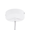 GloboStar® BARON 61255 Κρεμαστή Πλαφονιέρα Οροφής LED CCT 24W 2880lm 120° AC 220-240V - Εναλλαγή Φωτισμού μέσω Διακόπτη On/Off All In One Ψυχρό 6000k+Φυσικό 4500k+Θερμό 2700k Φ40 x Υ10cm - Λευκό - 3 Years Warranty