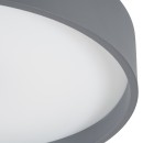 GloboStar® NARNIA 61258 Πλαφονιέρα Οροφής LED CCT 75W 8625lm 120° AC 220-240V - Εναλλαγή Φωτισμού μέσω Τηλεχειριστηρίου All In One Ψυχρό 6000k+Φυσικό 4500k+Θερμό 2700k Dimmable Φ45 x Υ8cm - Γκρι Ανθρακί - 3 Years Warranty