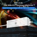 GloboStar® 71441 WL5-P75V24 Mi-BOXER DC Smart Wifi & RF 2.4Ghz Power Supply Τροφοδοτικό SELV & Controller / Dimmer All in One 5 Καναλιών AC100-240V σε DC 24V 5 x 0.6A 14.4W - Max 3A 75W - IP20 RGBW+WW Μ19 x Π5.5 x Υ3.2cm - 5 Years Warranty