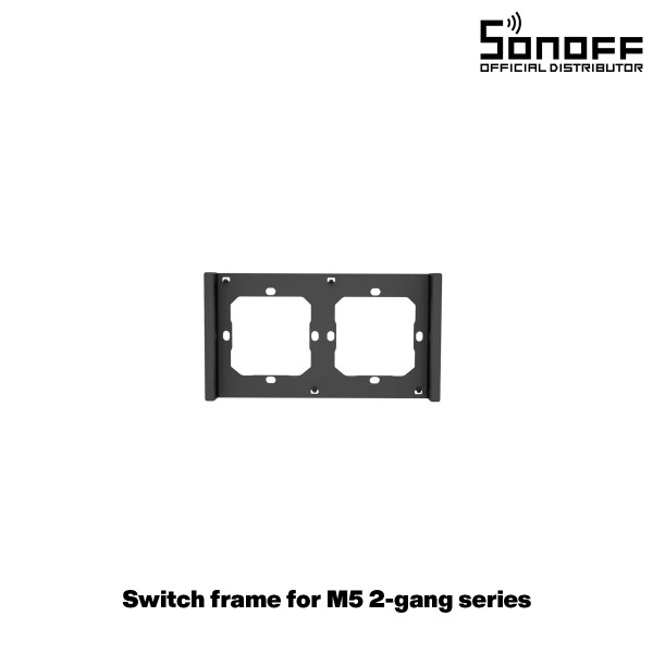 GloboStar® 80084 SONOFF SwitchMan M5-80 Wall Frame 2 Way - L15.7 X W8.6 X H1.48CM