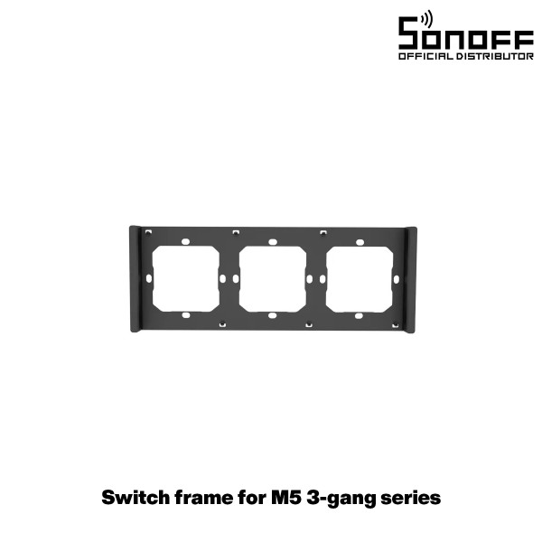 GloboStar® 80085 SONOFF SwitchMan M5-80 Wall Frame 3 Way - L22.8 X W8.6 X H1.48CM