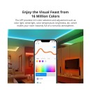 GloboStar® 80098 SONOFF L3-5M RGB Smart LED Strip Light WiFi 2.4GHz 90 SMD/5M 5050 5m Roll & Power Adapter DC 5V Max 10W