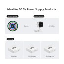 GloboStar® 80108 SONOFF Power DC 5V/2A AC 100-240V Type E/F Adapter for Smart Lighting & Home Security Gateway Support ZB Bridge - RF BridgeR2 433 - ZB Bridge Pro