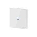 GloboStar® 80130  SONOFF T2EU1C-RF - 433MHz Wireless Smart Wall Touch Button Switch AC 100-240V Max 2A (2A/Way) 1 Way - RF Series