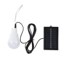 GloboStar® SOLAR-BULB 71502 Αυτόνομη Ηλιακή Κρεμαστή Λάμπα LED A60 Γλόμπος 10W 250lm 260° με Φωτοβολταικό Panel 5V 4W & Επαναφορτιζόμενη Μπαταρία Li-ion 3.2V 600mAh - IP54 - Ψυχρό Λευκό 6000K - Φ6 x Υ10cm - 2 Years Warranty