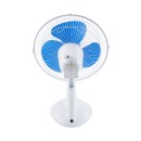 GloboStar® SOLARI-FAN 85353 Solar Fan Αυτόνομος Ηλιακός Επιτραπέζιος Ανεμιστήρας 25W 2 Λειτουργιών Ρεύματος με AC 220-240V ή με Φωτοβολταϊκό Panel 9V 12W & Επαναφορτιζόμενη Μπαταρία Li-ion 7.4V 4400mAh - 3 Ταχύτητες - IP20 - Μ24 x Π36 x Υ49cm - Λευκό & Μπ