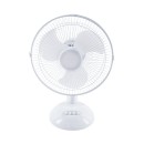 GloboStar® SOLARI-FAN 85354 Solar Fan Αυτόνομος Ηλιακός Επιτραπέζιος Ανεμιστήρας 25W 2 Λειτουργιών Ρεύματος με AC 220-240V ή με Φωτοβολταϊκό Panel 9V 12W & Επαναφορτιζόμενη Μπαταρία Li-ion 7.4V 4400mAh - 3 Ταχύτητες - IP20 - Μ24 x Π36 x Υ49cm - Λευκό - 2 