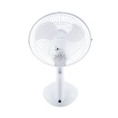 GloboStar® SOLARI-FAN 85354 Solar Fan Αυτόνομος Ηλιακός Επιτραπέζιος Ανεμιστήρας 25W 2 Λειτουργιών Ρεύματος με AC 220-240V ή με Φωτοβολταϊκό Panel 9V 12W & Επαναφορτιζόμενη Μπαταρία Li-ion 7.4V 4400mAh - 3 Ταχύτητες - IP20 - Μ24 x Π36 x Υ49cm - Λευκό - 2 