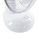 GloboStar® SOLARI-FAN 85354 Solar Fan Αυτόνομος Ηλιακός Επιτραπέζιος Ανεμιστήρας 25W 2 Λειτουργιών Ρεύματος με AC 220-240V ή με Φωτοβολταϊκό Panel 9V 12W & Επαναφορτιζόμενη Μπαταρία Li-ion 7.4V 4400mAh - 3 Ταχύτητες - IP20 - Μ24 x Π36 x Υ49cm - Λευκό - 2 