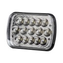 GloboStar® 85421 Φανάρι JEEP WRANGLER Βασικού Φωτισμού H4 H/L LED CREE CXB COB 45W 4500lm DC 9-80V Αδιάβροχο IP67 Ψυχρό Λευκό 6000K Μ17 x Π11 x Υ5.5cm