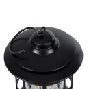 GloboStar® 85692 Αυτόνομο Επαναφορτιζόμενο Φανάρι Camping LED 5W USB 2.0 με Επαναφορτιζόμενη Μπαταρία 1 x 18650 2000mAh Li-ion - IP20 - Dimmable - Μαύρο με Διάφανο Γυαλί - Θερμό Λευκό 3000K Φ12 x Υ17cm