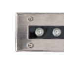 GloboStar® UNDERGROUND-REMVI 90194-Y Χωνευτό Φωτιστικό Wall Washer Δαπέδου LED 18W 1440lm 10° DC 24V Αδιάβροχο IP68 L100 x W9 x H7.2cm Αρχιτεκτονικό Πορτοκαλί 2200K - Ανοξείδωτο Ατσάλι - 3 Years Warranty