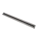 GloboStar® UNDERGROUND-REMVI 90194-R Χωνευτό Φωτιστικό Wall Washer Δαπέδου LED 18W 1440lm 10° DC 24V Αδιάβροχο IP68 L100 x W9 x H7.2cm Κόκκινο - Ανοξείδωτο Ατσάλι - 3 Years Warranty