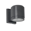 GloboStar® WALLLIGHT-SONA 90481 Φωτιστικό Τοίχου - Απλίκα LED 12W 1080lm 5° DC 24V Αδιάβροχο IP67 Μ9.5 x Π13 x Υ11cm Θερμό Λευκό 2700K - Γκρι Ανθρακί - 3 Years Warranty