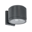 GloboStar® WALLLIGHT-GONA 90483 Φωτιστικό Τοίχου - Απλίκα LED 24W 2160lm 5° DC 24V Αδιάβροχο IP67 Μ13 x Π16.5 x Υ5cm Θερμό Λευκό 2700K - Γκρι Ανθρακί - 3 Years Warranty