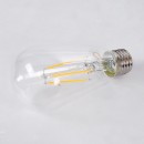 GloboStar® 99016 Λάμπα LED Long Filament E27 ST64 Αχλάδι 8W 800lm 360° AC 220-240V IP20 Φ6.4 x Υ14cm Θερμό Λευκό 2700K με Διάφανο Γυαλί - Dimmable - 3 Years Warranty