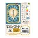 GloboStar® 99029 Λάμπα LED Long Filament E27 G300 BULETTE Γλόμπος 10W 800lm 360° AC 220-240V IP20 Φ30 x Υ49cm Ultra Θερμό Λευκό 2200K με Μελί Γυαλί - Dimmable - 3 Years Warranty - The Bigger Bulb in Greece