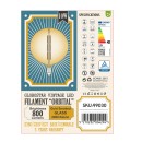 GloboStar® 99030 Λάμπα LED Long Filament E27 G380 ORBITAL Γλόμπος 10W 800lm 360° AC 220-240V IP20 Φ38 x Υ55cm Ultra Θερμό Λευκό 2200K με Μελί Γυαλί - Dimmable - 3 Years Warranty - The Bigger Bulb in Greece