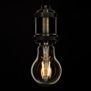 GloboStar® 99036 LED Long Filament Bulb E27 A60 Globe 6W 550lm 360° AC 220-240V IP20 D6 x H10.5cm Ultra Θερμό Λευκό 2200K με Μελί Γυαλί - Dimmable - 3 Years Warranty